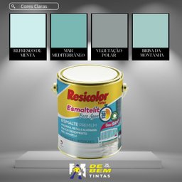 Base Clara Esmaltelit Acetinada Base Água 3,24l | Resicolor Bases - 7