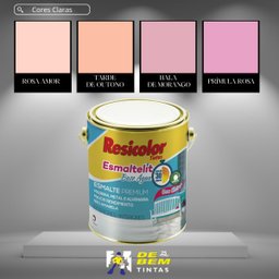 Base Clara Esmaltelit Acetinada Base Água 3,24l | Resicolor Bases - 5