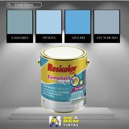 Base Clara Esmaltelit Acetinada Base Água 3,24l | Resicolor Bases - 6