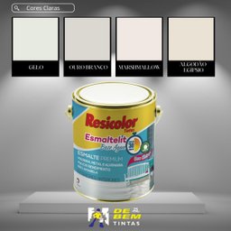 Base Clara Esmaltelit Acetinada Base Água 3,24l | Resicolor Bases - 8