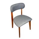 Ver imagem 5 de Kit Mesa Preta 90cm & 4 Cadeiras Estofadas Linho Design Elegante