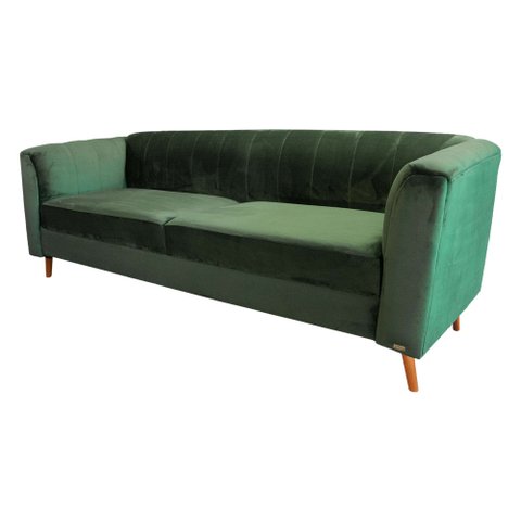 Sofá Camel 2,30m Suede Verde Musgo / decoração , Sala , Recepção