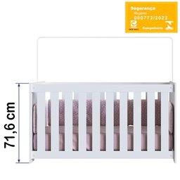 Berço com Mosquiteiro La001 Branco Comm Branco - 10