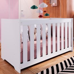 Berço com Mosquiteiro La001 Branco Comm Branco - 3