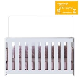 Berço com Mosquiteiro La001 Branco Comm Branco - 4