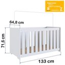 Ver imagem 7 de Berço com Mosquiteiro La001 Branco Comm Branco