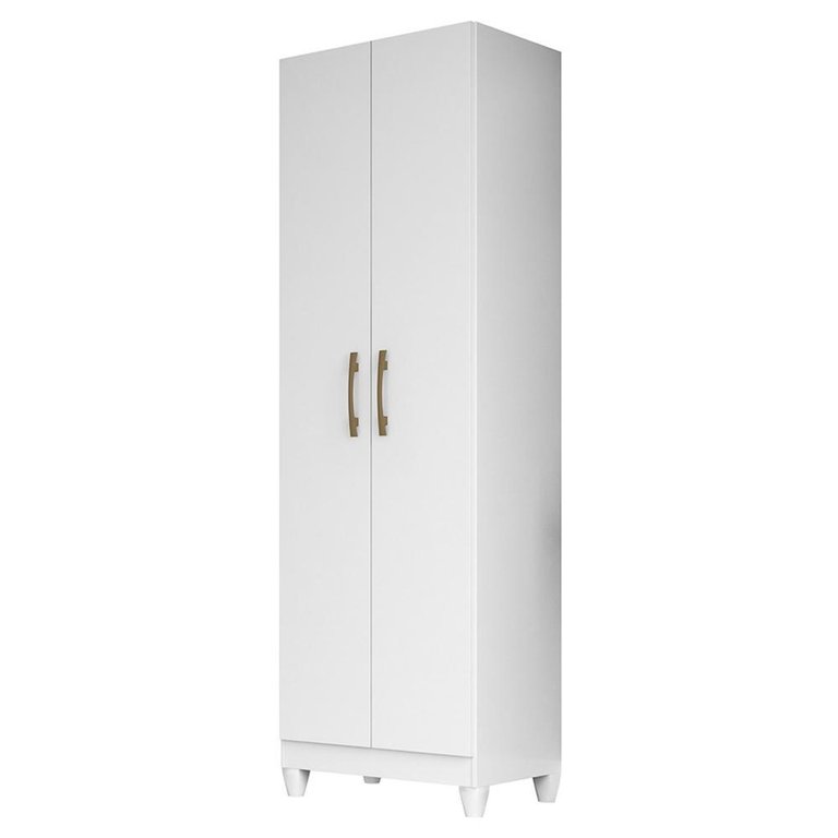 Armário Multiuso New Íris 55cm 2 Portas Branco Moval