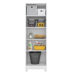 Armário Multiuso New Íris 55cm 2 Portas Branco Moval - 3