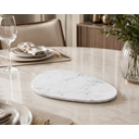 Ver imagem 2 de Bandeja Decorativa Pedra Natural Branco Extra para Servir 38x28cm