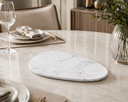 Ver imagem 2 de Bandeja Decorativa Pedra Natural Branco Extra para Servir 38x28cm