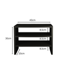 Ver imagem 4 de Escaninho Organizador de Mesa Preto30x20x43cm