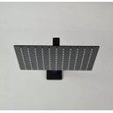 Ver imagem 4 de Ducha Chuveiro Slim 25x25 Preto Fosco com Braço 36cm