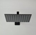 Ver imagem 4 de Ducha Chuveiro Slim 25x25 Preto Fosco com Braço 36cm