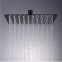 Ver imagem 3 de Ducha Chuveiro Slim 25x25 Preto Fosco com Braço 36cm