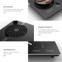 Ver imagem 3 de Vbgk Cooktop de Indução Dupla 24" 4000w 2 Queimadores (preto)