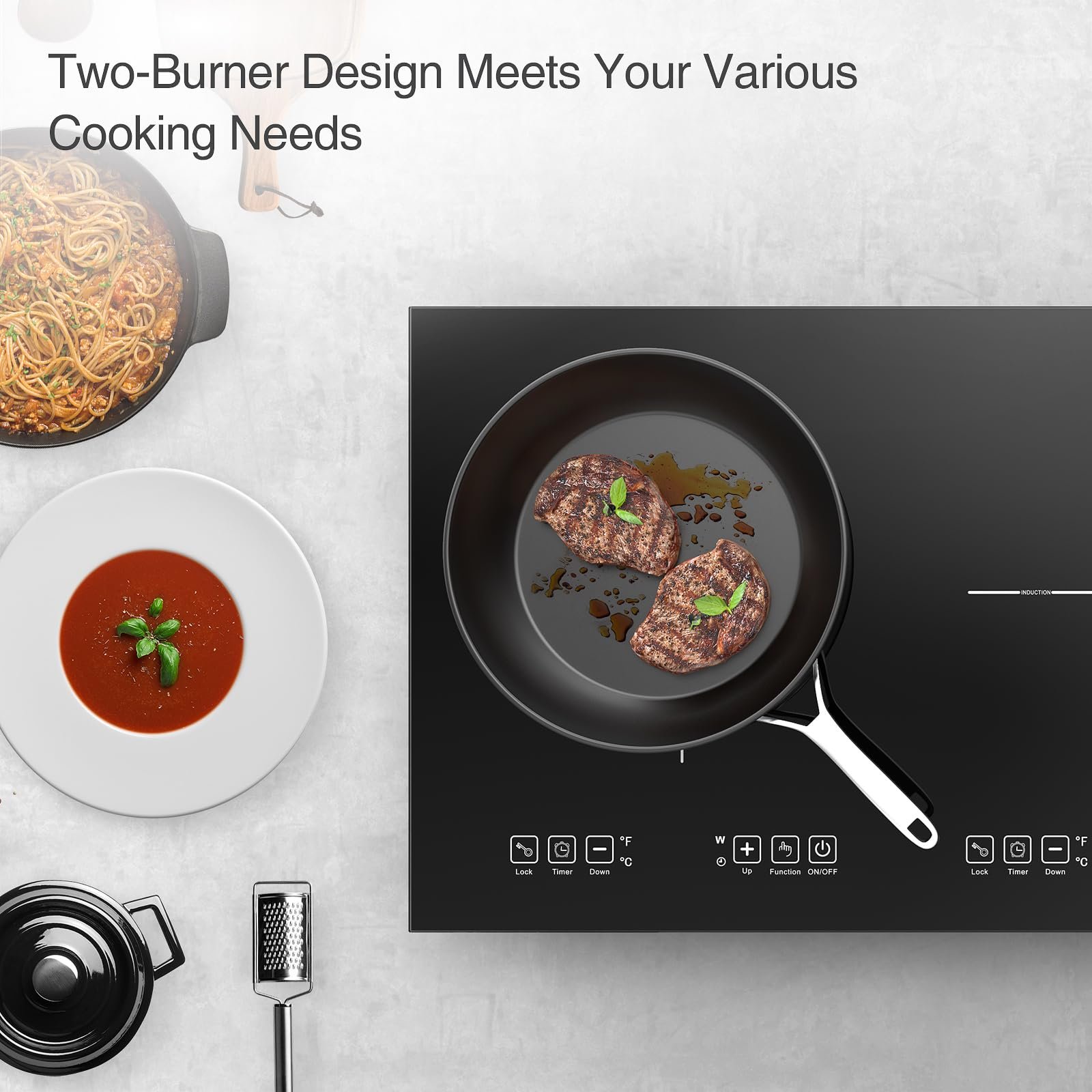 Vbgk Cooktop de Indução Dupla 24" 4000w 2 Queimadores (preto) - 7