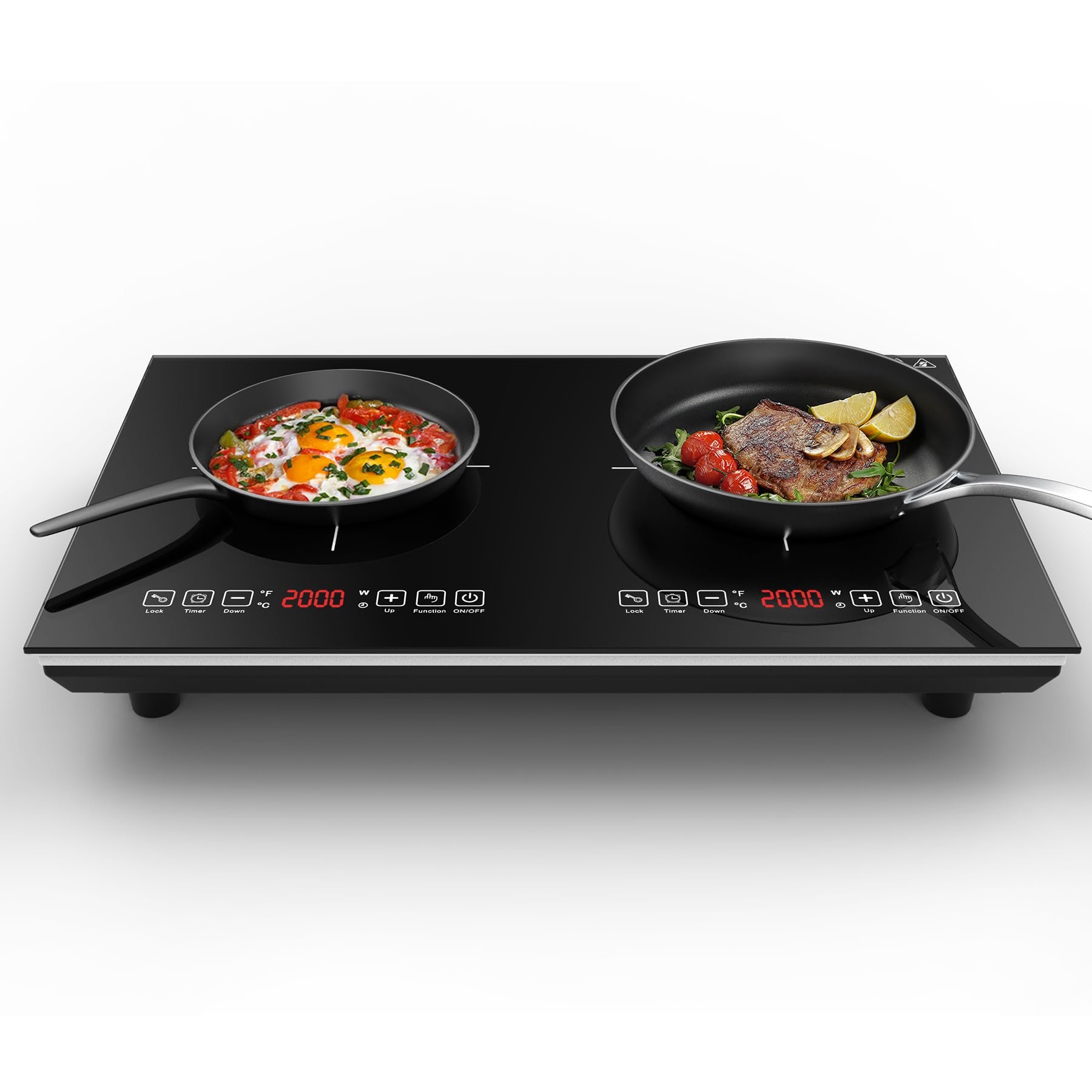 Vbgk Cooktop de Indução Dupla 24" 4000w 2 Queimadores (preto) - 1