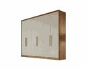 Ver imagem 2 de Guarda Roupa Casal 6 Portas 4 Gavetas - New Vértice-cumaru/fendi - Móveis Novo Horizonte