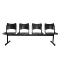 Ver imagem 3 de Longarina Turim 4 Lugares Maiart Preto