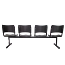 Ver imagem 2 de Longarina Turim 4 Lugares Maiart Preto