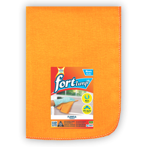 Kit 12 Flanela Fortlimp Limpeza de Móveis 38cm X 56cm