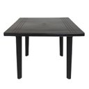 Ver imagem 2 de Mesa de Plástico Quadrada 90cm Preta Desmontável