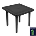 Ver imagem 3 de Mesa de Plástico Quadrada 90cm Preta Desmontável