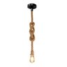 Luminaria Pendente Corda Sisal Kit 5 Uni Iluminaçao Sala Quarto Cozinha Recepçao Loja Casa Comercio  - 4