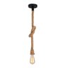 Luminaria Pendente Corda Sisal Kit 5 Uni Iluminaçao Sala Quarto Cozinha Recepçao Loja Casa Comercio  - 3