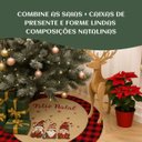Ver imagem 5 de Saia Tapete Base Árvore de Natal Modelo 2 Decoração Papai Noel Enfeite Natalino Luxo Luvinco