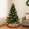 Saia Tapete Base Árvore de Natal Modelo 2 Decoração Papai Noel Enfeite Natalino Luxo Luvinco - 10