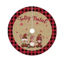 Ver imagem 1 de Saia Tapete Base Árvore de Natal Modelo 2 Decoração Papai Noel Enfeite Natalino Luxo Luvinco