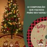 Saia Tapete Base Árvore de Natal Modelo 2 Decoração Papai Noel Enfeite Natalino Luxo Luvinco - 7