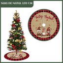 Ver imagem 3 de Saia Tapete Base Árvore de Natal Modelo 2 Decoração Papai Noel Enfeite Natalino Luxo Luvinco