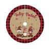 Saia Tapete Base Árvore de Natal Modelo 2 Decoração Papai Noel Enfeite Natalino Luxo Luvinco - 1