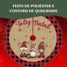Saia Tapete Base Árvore de Natal Modelo 2 Decoração Papai Noel Enfeite Natalino Luxo Luvinco - 4