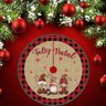 Saia Tapete Base Árvore de Natal Modelo 2 Decoração Papai Noel Enfeite Natalino Luxo Luvinco - 9