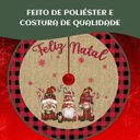 Ver imagem 4 de Saia Tapete Base Árvore de Natal Modelo 2 Decoração Papai Noel Enfeite Natalino Luxo Luvinco