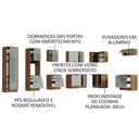 Ver imagem 5 de Armário de Cozinha Completa de Canto 546cm Rustic/Cinza Lux Madesa 05
