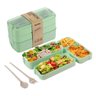 Marmita Fitness Lunch Box 900ml 3 Divisórias Cor Verde - 1