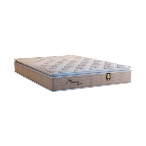Colchão Pleasure Space King Size Molas Pocket Ensacadas 33x193x203cm Orthoflex Bege