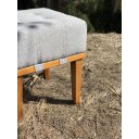 Ver imagem 3 de Puff Quadrado Apolo Decorativo Multiuso - Linho Cinza