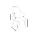 Ver imagem 5 de Kit 4 Cadeiras Couríssimo e Linho para Sala de Jantar Anne Yescasa