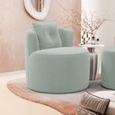 Ver imagem 7 de Poltrona Orgânica Living Bob com 01 Almofada Bouclê Verde Menta - Desk Design