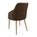 Ver imagem 3 de Cadeira para Sala de Jantar Escritório Estofada Madeira Maciça Couríssimo Anne YesCasa