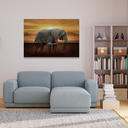 Ver imagem 3 de QUADRO DECORATIVO ELEFANTE AQUÁTICO Grande 118x78