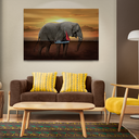 Ver imagem 2 de QUADRO DECORATIVO ELEFANTE AQUÁTICO Grande 118x78