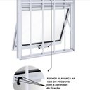Ver imagem 3 de Vitrô Alumínio Branco Maxim Ar c/Grade 2 Seções Vertical - 120x60