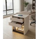 Ver imagem 3 de Mesa de Cabeceira Multifuncional Smart Innovare: Carregador por Indução, Led Automático e Soft Close