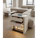 Ver mais imagens de Mesa de Cabeceira Multifuncional Smart Innovare: Carregador por Indução, Led Automático e Soft Close